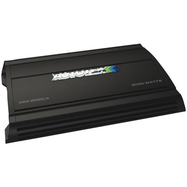 Autotek Autotek MM2020.4 2000 watts The Mean Machine Bridgeable 4-Channel Class AB Amplifier; Black MM2020.4